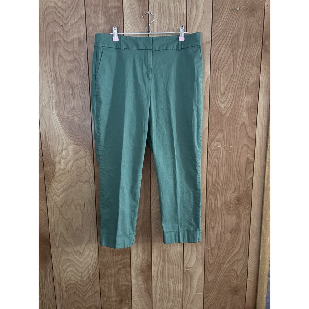 Ann Taylor Factory Women’s Capri Pants Teal Blue Size‎ 10 Cuffed Bottom